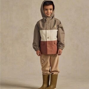 Rylee + Cru ColorBlock Kids Raincoat SZ 6-7Y like New!